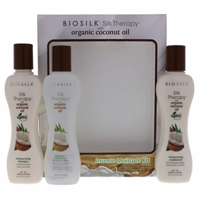 BioSilk Silk Therapy with Natural Coconut Oil Intense Moisture Kit (Pack of 3)