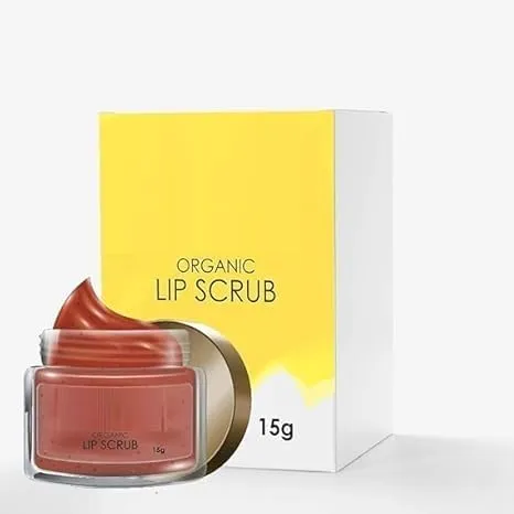 BK Generic Organic Lip Scrub for Smooth, Soft & Tempting Lips with Coconut, Glycerin and Other Natural Ingredients