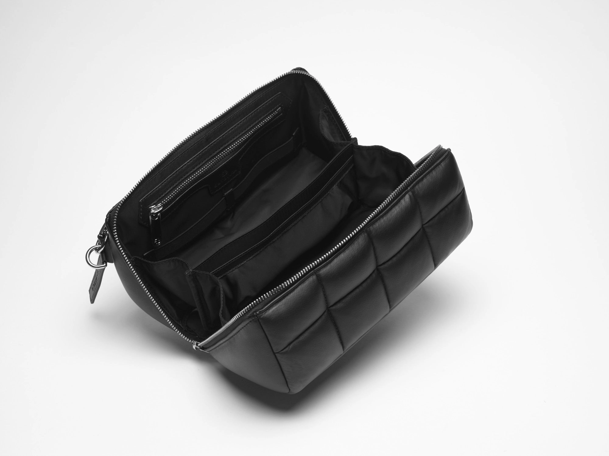 Black Makeup Bag - Luxury Designer Cosmetic Case - The HOMEE