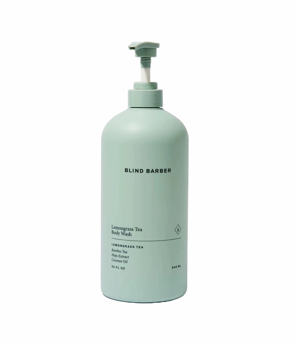 Blind Barber Lemongrass Tea Shower Gel for Men - A Daily Sulfate Free Body Wash for Clean, Hydrated Skin - Refreshing Formula Designed to Remove Build-Up   Debris -32 oz
