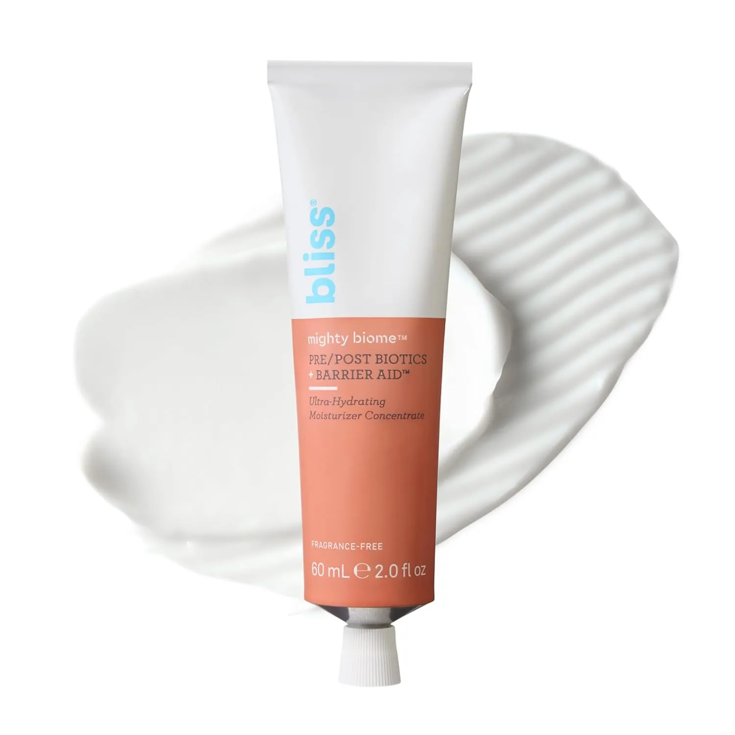 Bliss Mighty Biome Probiotic Nourishing Moisturizer | Ultra-Hydrating with Squalane & Coconut Oil | Strengthens Skin Barrier | 2 oz