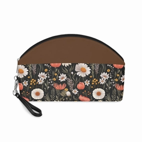Blossom Elegance: Noir Garden Makeup Bag