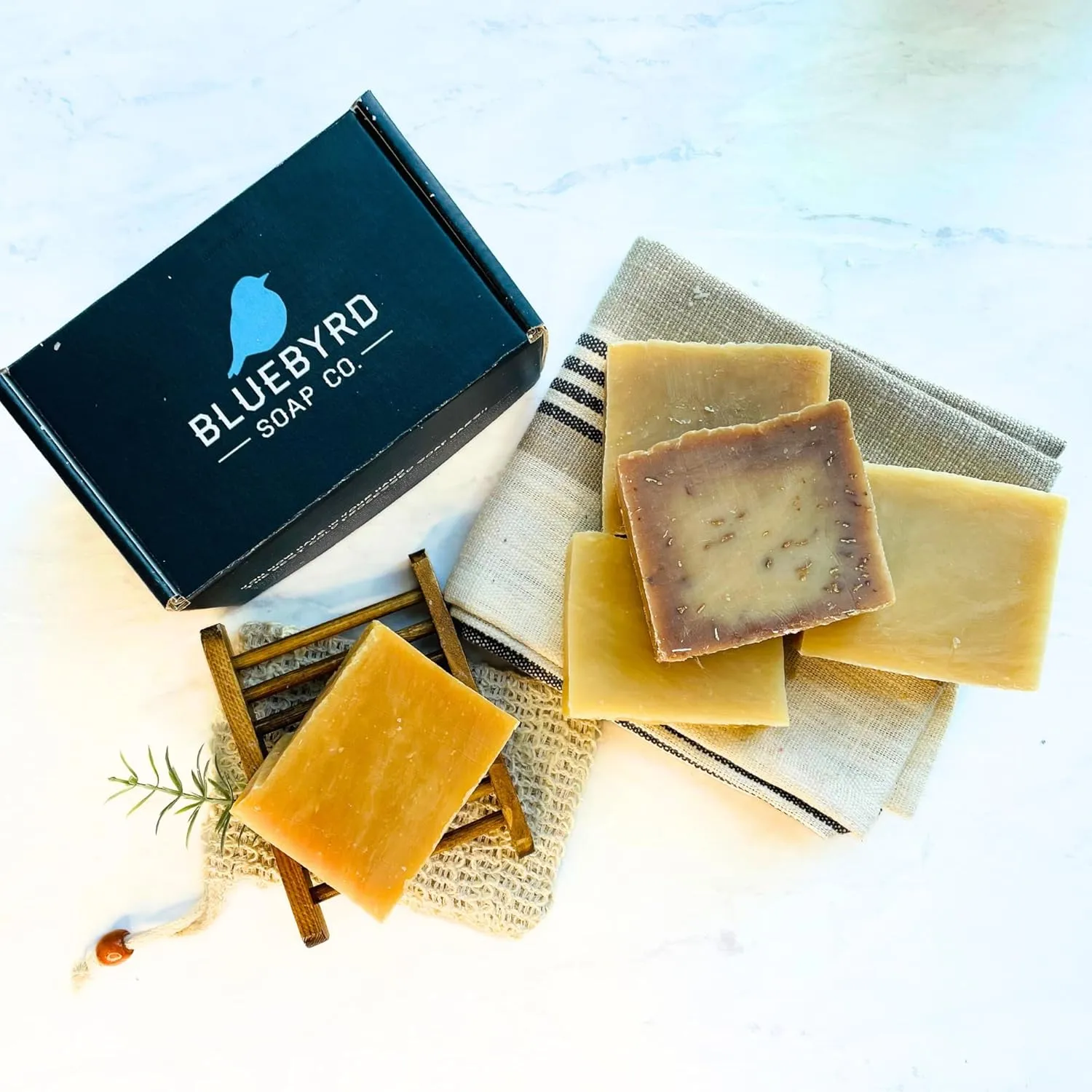 BLUBYRD Goats Milk Bars Soap Set - 5 Piece Soap for Eczema Psoriasis Soap, Nature Goats Soaps Bars, Organic Goat's Milk Natural Soaps Bars for Kids, Men, Women (Goatmilk)