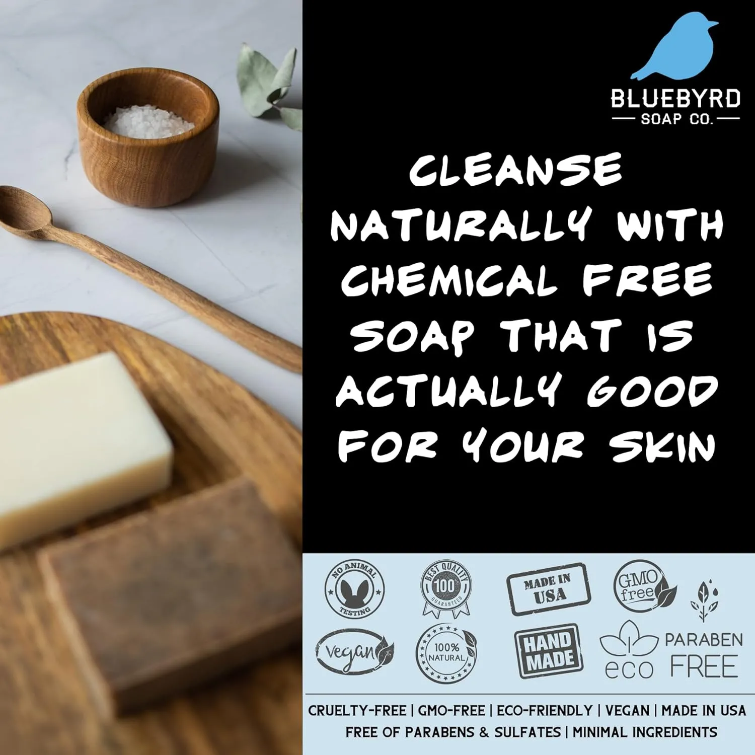 BLUBYRD Goats Milk Bars Soap Set - 5 Piece Soap for Eczema Psoriasis Soap, Nature Goats Soaps Bars, Organic Goat's Milk Natural Soaps Bars for Kids, Men, Women (Goatmilk)