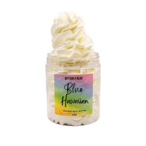 Blue Hawaiian Whipped Body Butter – Tropical Citrus & Coconut Scent – Shea, Mango & Coconut Oil Moisturizer – Vegan, Paraben-Free Skincare for Dry Skin – 8 oz Jar