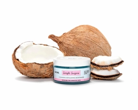 Blue Spirulina with Coconut Facial with Emu Oil - Cleansing Exfoliating Moisturizer for Sensitive Skin, Dry Skin, Eczema, Psoriasis