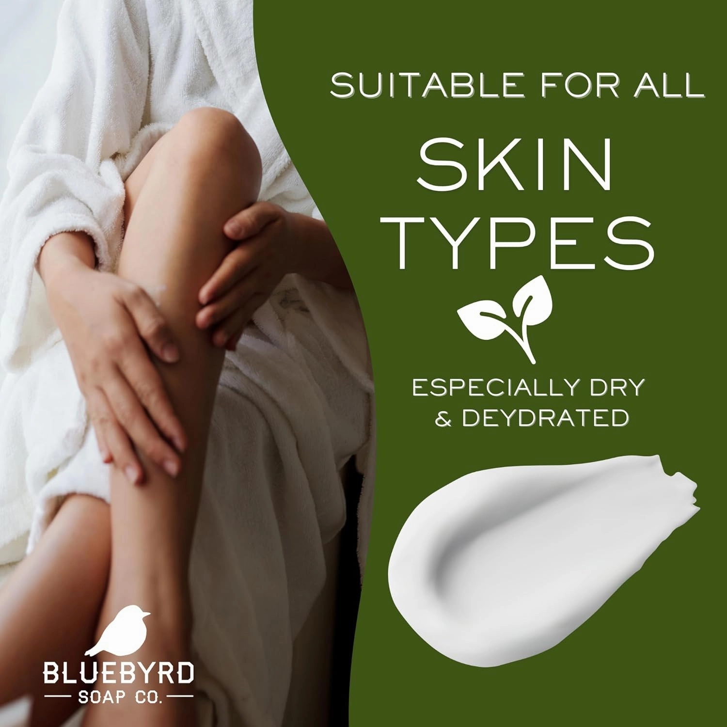 BLUEBYRD Glowwhip Body Butter – Tobacco Vanilla | Ultra-Hydrating Coconut Oil Moisturizer for Smooth, Radiant Skin | Fast-Absorbing, Non-Greasy Formula | Warm, Bold Scent | 8 oz