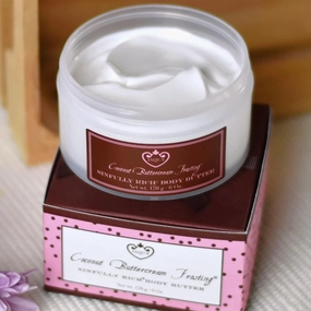Body Butter Lotion - Coconut Buttercream Frosting Fragrance with Shea Butter