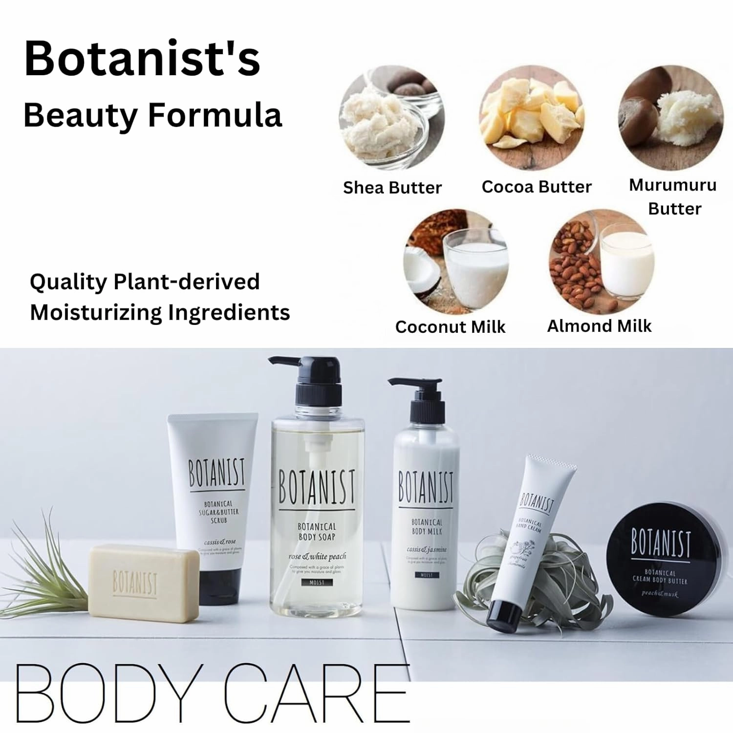 Body Wash For Dry Skin, Shower Gel Body Wash, Hydrating Body Soap, Shea Butter Coconut Oil, Sulfate, Paraben & Dye Free| For Family Use, Cassis Leaf & Leaf Green,16.5 Fl Oz/ 490mL, 2EA