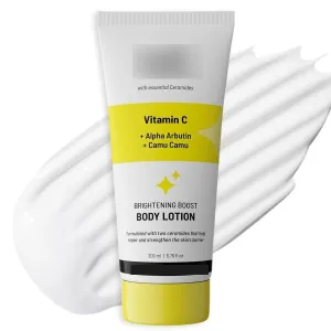 Bri.ghtening Body Lot.ion with Ceramides | Alpha Arbutin, Camu Camu & Vitamin C | All Skin Types | For Bright, Moisturized & Glowing Skin | 200 ml