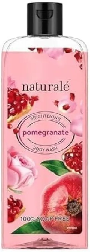 Brightening Pomegranate Body Wash [250 ml] 100% Natural Ingredients Liquid Shower Gel with Glycerin for Glowing Skin, Paraben Free