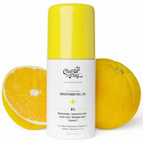 Brightening Roll On For Neck, Knee & Elbow With 6% Vitamin C  Hyaluronic Acid, AHAs, Niacinamide, & Ceramides | Helps Reduction in Pigmentation & Hydrates Dry Skin | 40ml