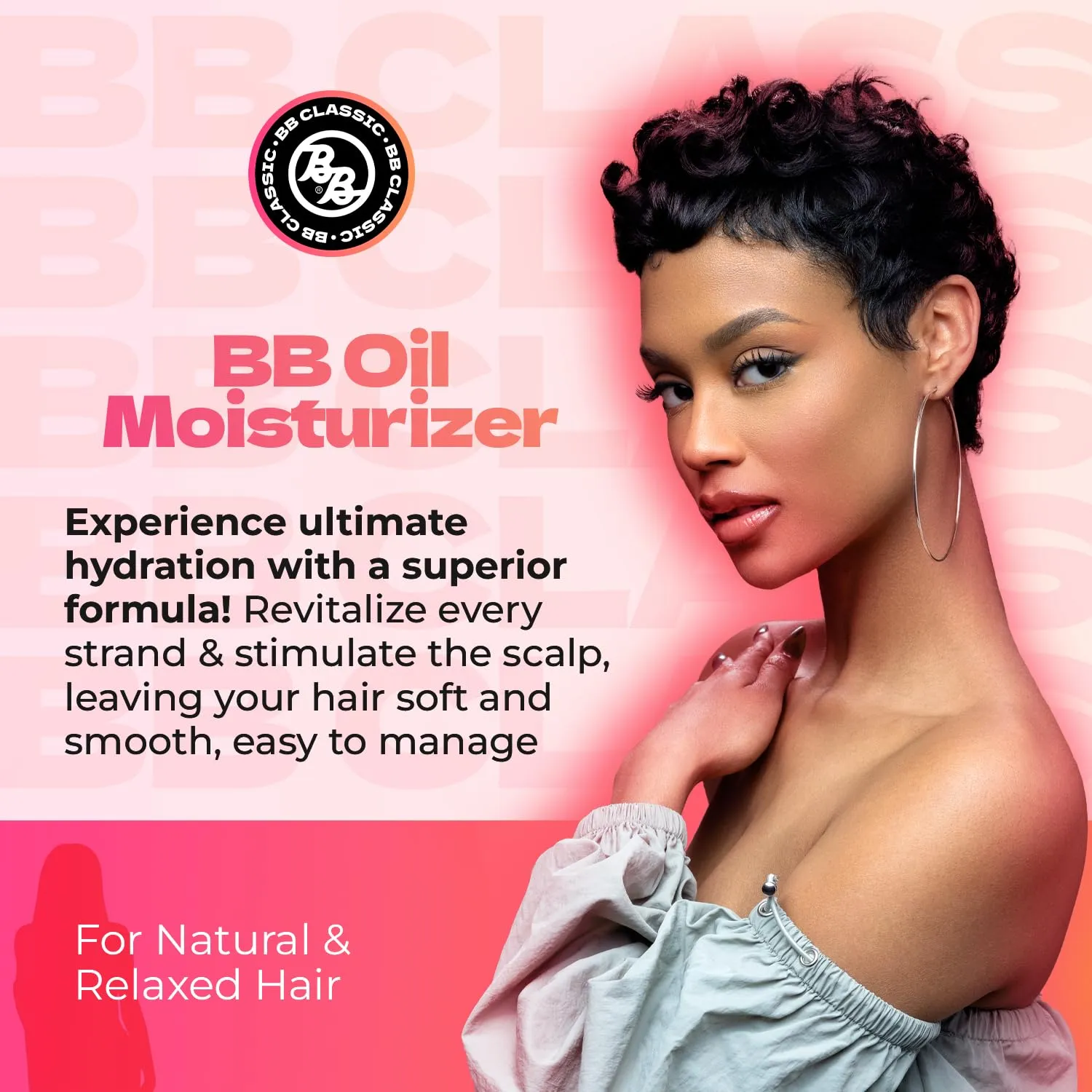Bronner Bros BB Oil Moisturizer Hair Lotion – Hair Oil for Damaged Hair, Scalp Stimulator with Castor Oil, Aloe Vera, Vitamin B5 & Coconut Oil – Alcohol-Free Formula, Natural & Relaxed Hair – 12oz