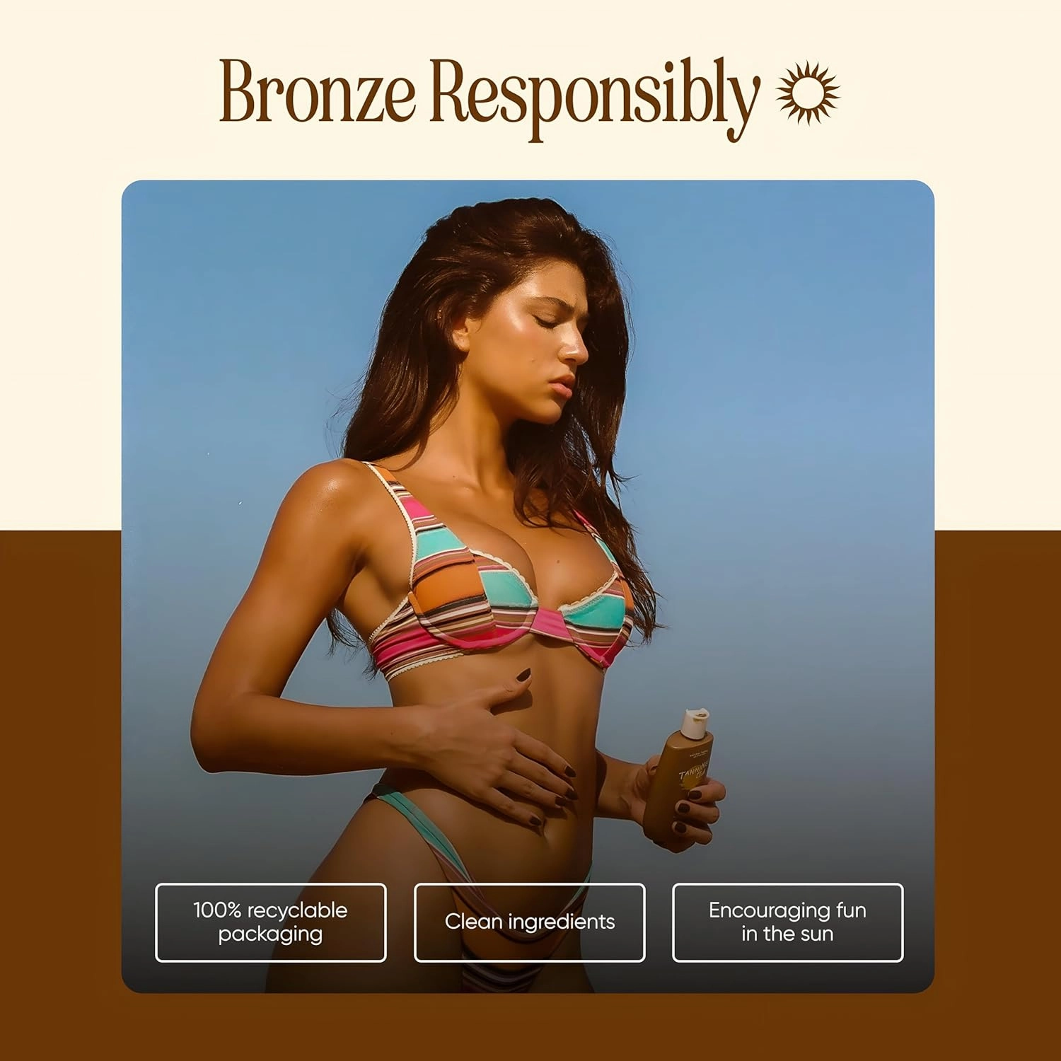 Browning Lotion - Sun Tanning Accelerator with Kukui Nut, Argan, and Coconut Oils - Botanical Formula for Dark Tan - 150 mL