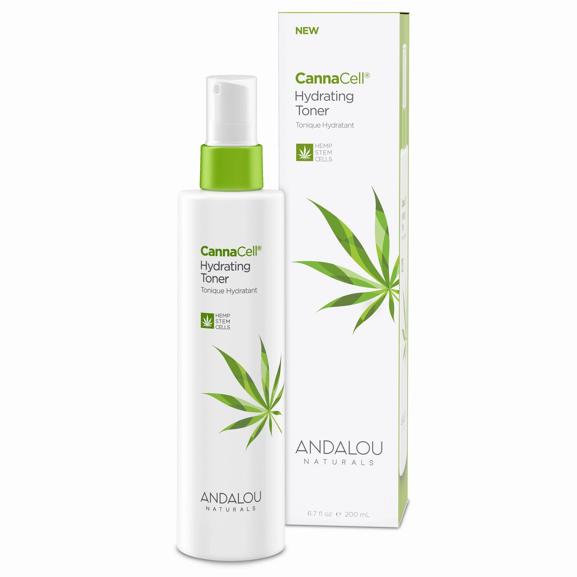 CannaCell Hydrating Toner, Andalou Naturals, 200ml