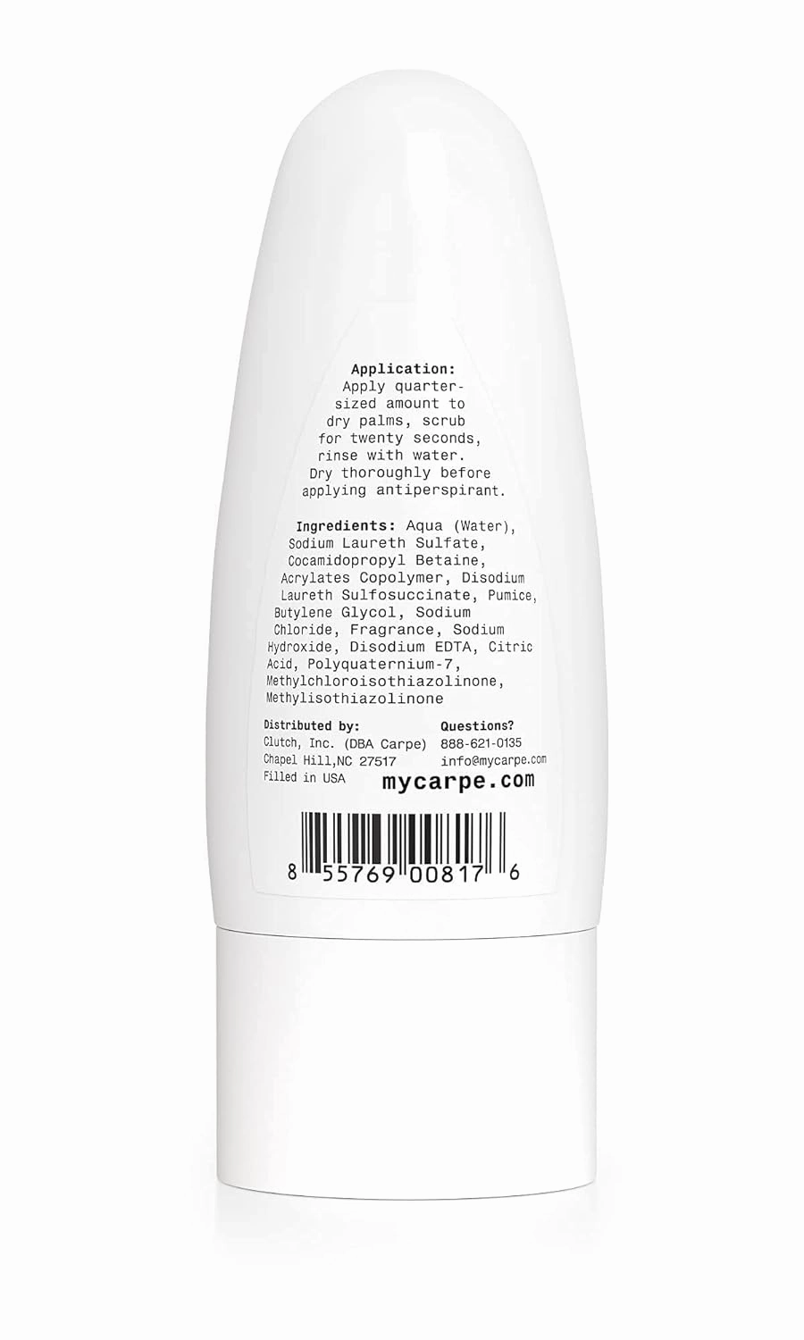 Carpe Exfoliating Underarm Scrub with Odor Protection, Underarm Exfoliator to Improve Deodorant Performance - Energizing Minty Fresh Smell - Armpit Scrub for Women and Men (3 Pack)