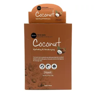 Celavi Facial Mask Set Korean Essence Sheet Masks (24-pcs, Coconut)