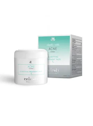 Celesty Beauty Clarifying Acne Treatment Pads Salicylic, Lactic - Acids Antioxidant Boosting Skin Hydration Pads