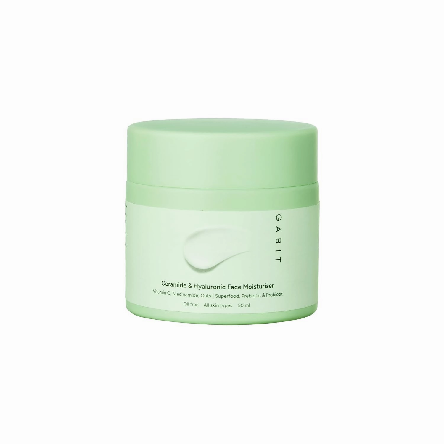 Ceramide & Hyaluronic Face Moisturiser | Lightweight Moisturizer to Hydrate & Brighten Skin | With Vitamin C, Niacinamide, Oats | For Women and Men | Oil Free for All Skin Types | 50ml
