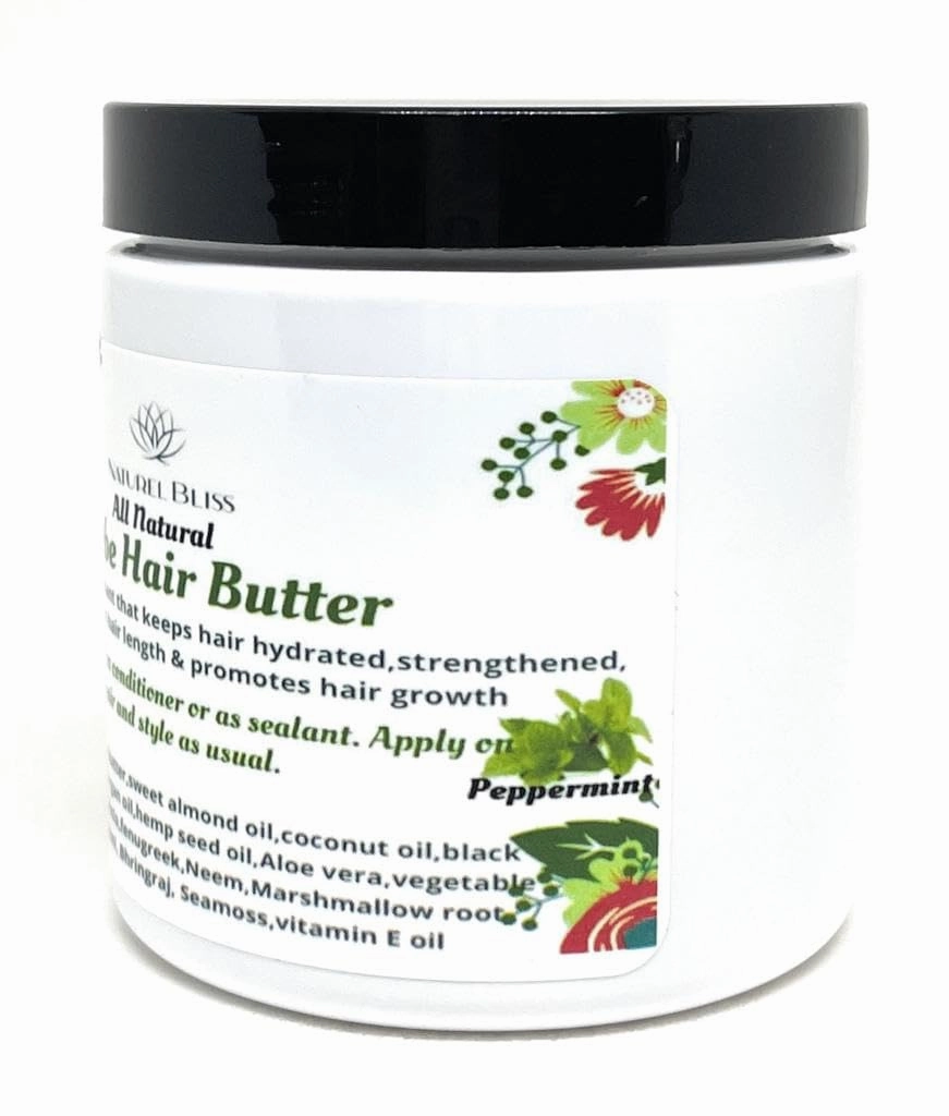 Chebe Hair Growth Butter/Vegan|With Chebe & Indian Herbs, Aloe vera/Amla/Jamaican Black Castor Oil/Fenugreek 8oz (Sweet Orange)