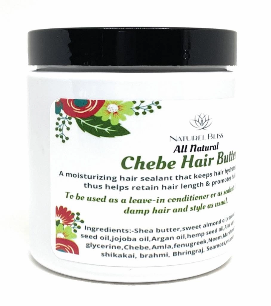Chebe Hair Growth Butter/Vegan|With Chebe & Indian Herbs, Aloe vera/Amla/Jamaican Black Castor Oil/Fenugreek 8oz (Sweet Orange)