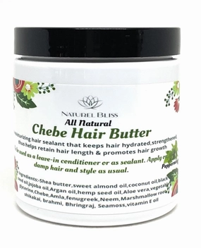 Chebe Hair Growth Butter/Vegan|With Chebe & Indian Herbs, Aloe vera/Amla/Jamaican Black Castor Oil/Fenugreek 8oz (Sweet Orange)