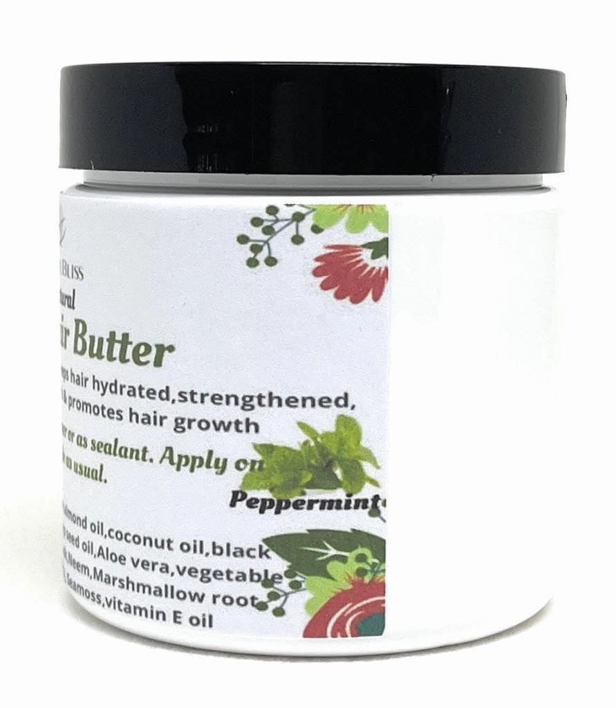 Chebepowder Hair Growth Butter/Vegan|With Chebepowder and Indian Herbs, Aloe vera/Amla/Jamaican Black Castor Oil/Fenugreek… (Vanilla) 4 oz