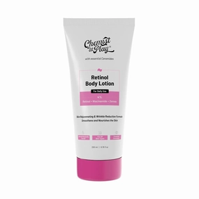 Chem.ist a.t Pl.ay Anti-Aging Body Lotion with 4% Retinol, Niacinamide & Zemea | Skin Brightening Lotion | Body Lotion for Dry & Oily Skin | Fights Visible Signs Of Aging | Nourshes Skin 200ml