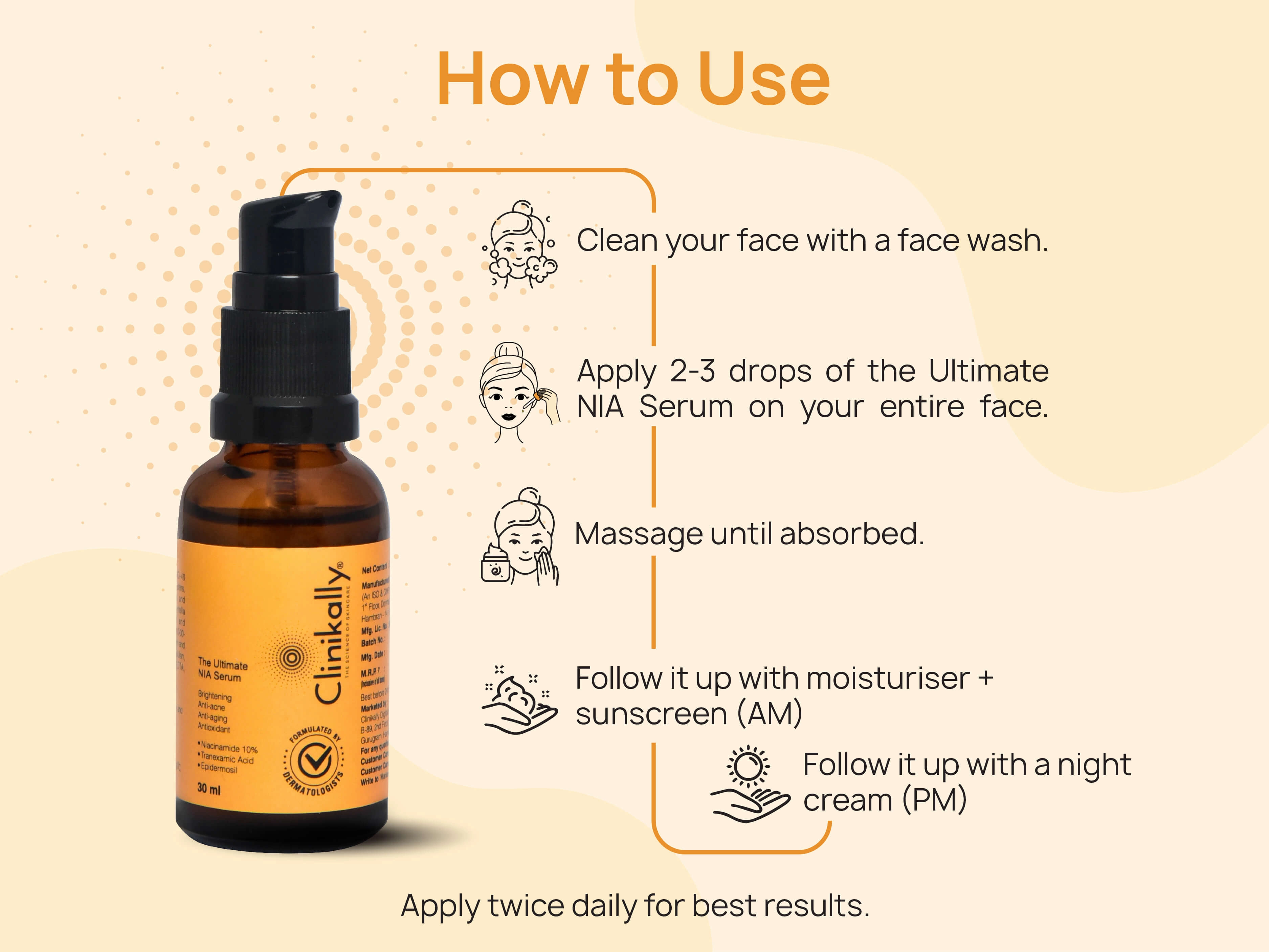 Clinikally The Ultimate NIA Serum   Pigment Corrector Cream