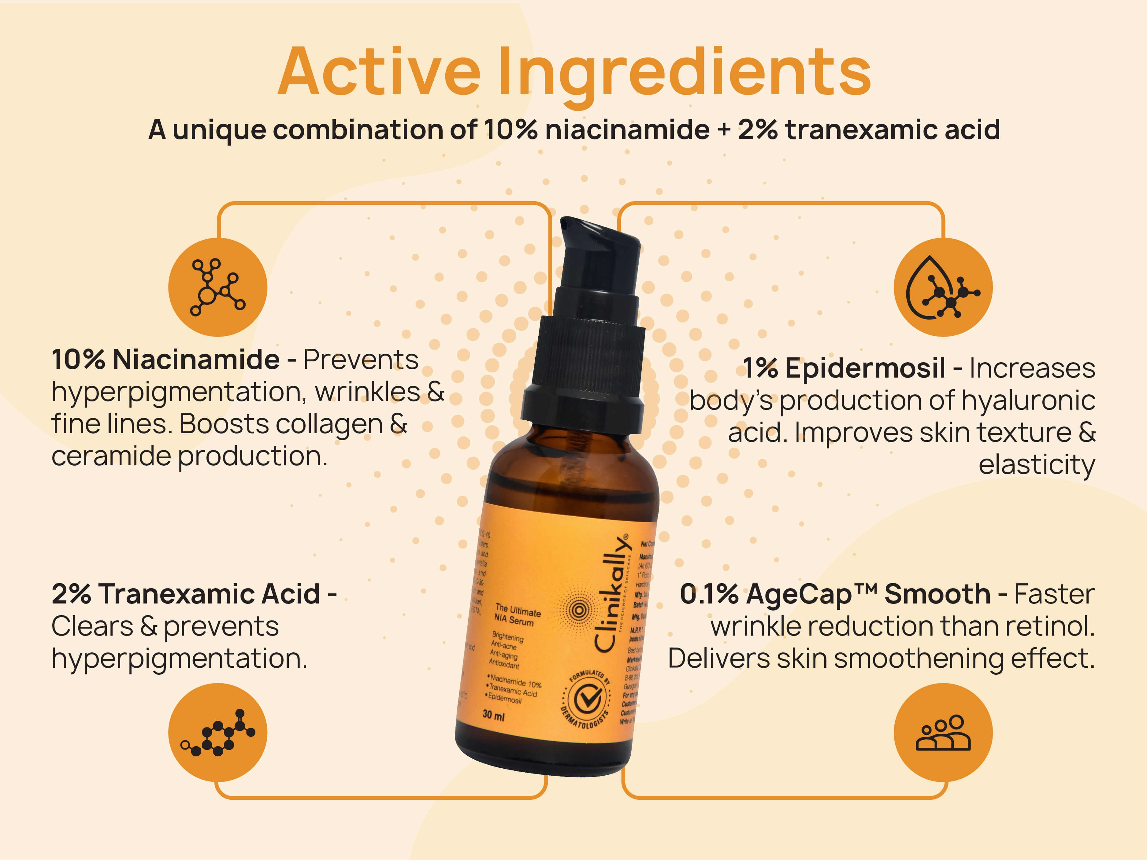 Clinikally The Ultimate NIA Serum   Pigment Corrector Cream