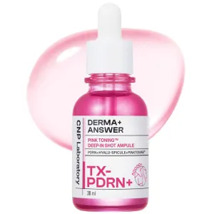 CNP Deep-in Shot Ampule - PDRN   Pink Toning Serum, Micro-spicules, Hyaluronic Acid, for Glass Skin, Korean Skin Care, 1.18 fl. oz.