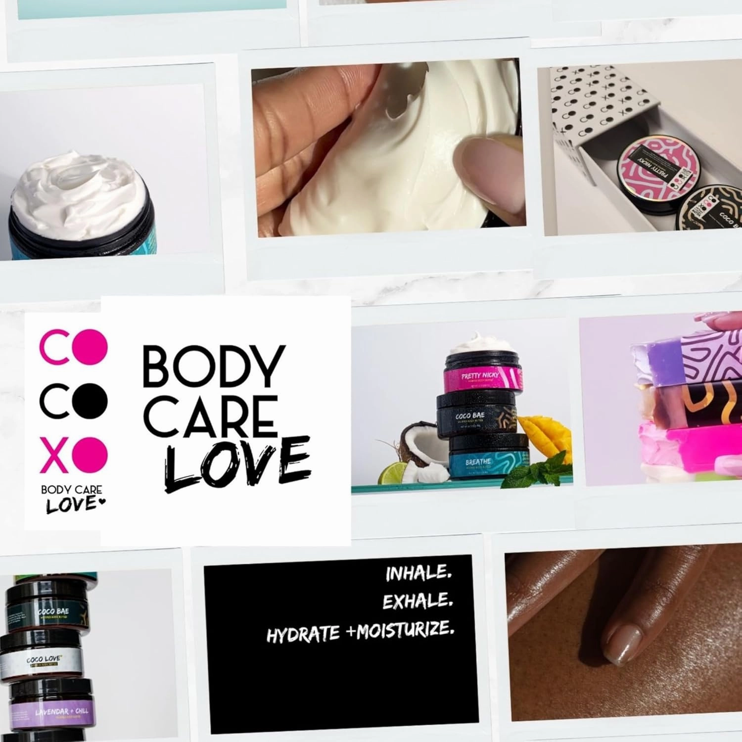 COCO XO Whipped Body Butter | Non Greasy, Non Toxic Shea & Cocoa Butter Body Lotion For Women | Natural & Clean Without Chemicals Infused With Coconut Oil Moisturizing Cream (8 oz, Breathe)