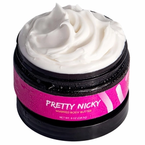COCO XO Whipped Body Butter | Non Greasy, Non Toxic Shea & Cocoa Butter Body Lotion For Women | Natural & Clean Without Chemicals Infused With Coconut Oil Moisturizing Cream (8 oz, Pretty Nicky)