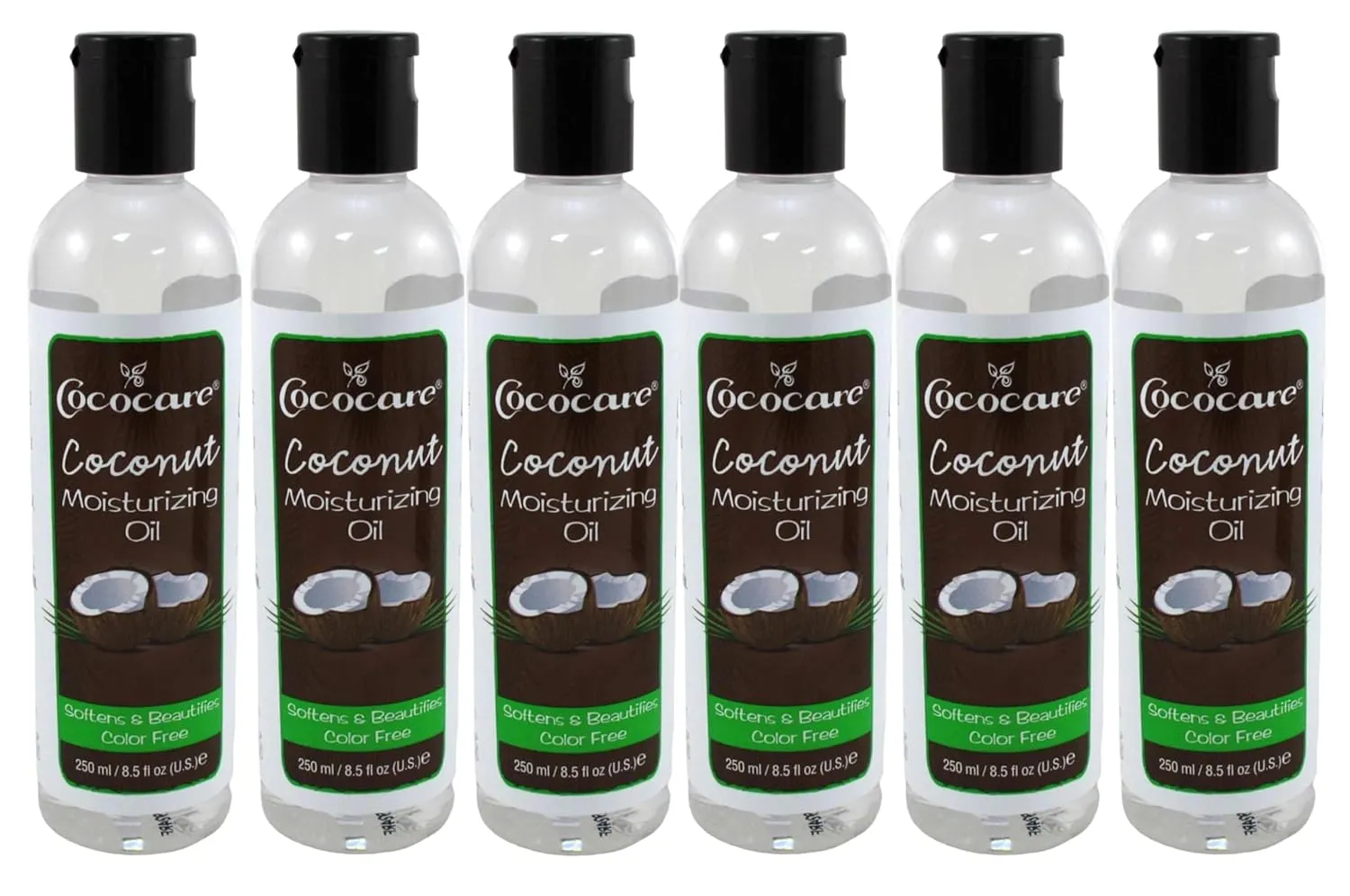 Cococare Coconut Moisturizing Oil 8.5 Ounce (260ml) (Pack of 6)