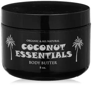 Coconut Essentials - Moisturizing Body Butter, Gluten and Paraben Free, with Coconut Oil, Peppermint, Vitamin E, Shea Butter, Almond, and Sunflower Oil, Body Lotion for Beautiful & Glowing Skin, 8 oz