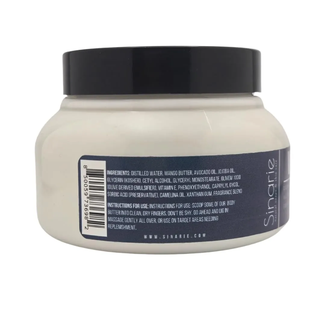 Coconut-Free Body Butter – Ultra-Nourishing Moisturizer with Mango Butter, Avocado Oil & Jojoba Oil – Hydrating & Non-Greasy Lotion for Sensitive Skin (8 oz., Valor)