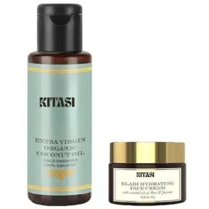 Coconut Oil 50 ml And Face Cream 8 gm, 100 & Natural, Suitable for All Skin