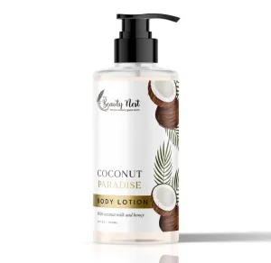 Coconut Paradise Body Lotion – Deep Moisturizing Lotion with Coconut Milk & Honey – Hydrating Skin Care for Dry Skin – Nourishing & Softening Formula – 16 fl oz