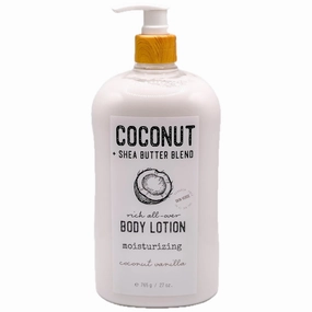 Coconut And Shea Butter Blend Body Lotion Moisturizing Coconut Vanilla 27 oz