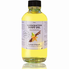 Coconut Cream Pie Body Oil, Handcrafted Body Oil Coconut Cream Pie, Body Juice Oil Vanilla, Moisturizing Body Oil Vanilla, Hand Crafted Body Oil for All Skin Types (Vanilla)