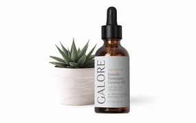 Coconut Oil for Hair & Body - Light-weight, Daily Moisturizer for Dry Hair & Skin - Natural Almond Oil, Jojoba Oil & Essential Oils for hair care & skincare - Pure Coconut Body Oil - GALORE Naturals