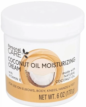 Coconut Oil Moisturizing Cream with Vitamin E, 6 oz, For Body, Hands and Feet(Pack of 4)