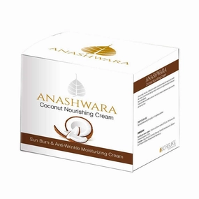 Coconut Skin Nourishing Cream for dry skin Sun Burns, Soothing and Moisturizing 50 gms