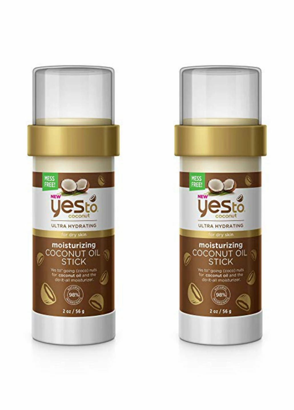 Coconut Ultra-Hydrating Dry Skin Moisturizing Coconut Oil Stick (Pack of 2)