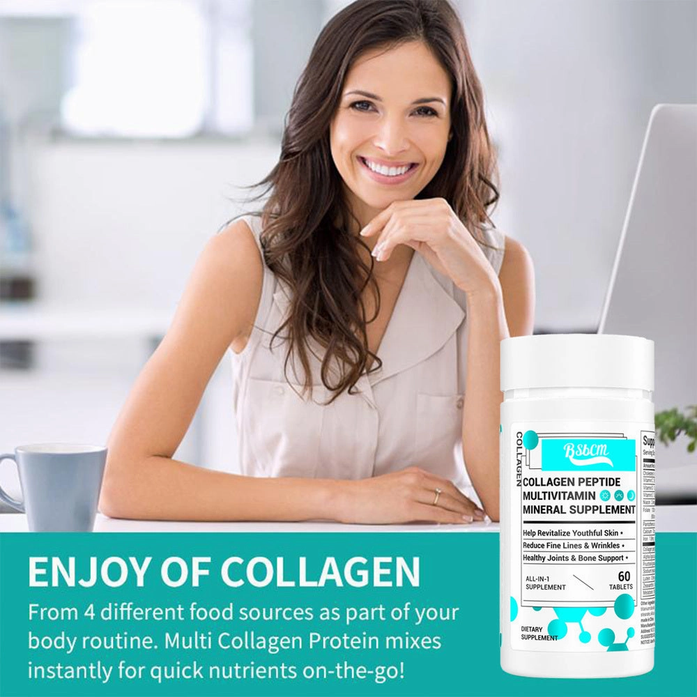 Collagen,Vitamin&Mineral,ContainsVitamin D3,VitaminC, Probiotics,Vitamin E,Vitamin B &Multivitamin Healthcare Edible 60 Count