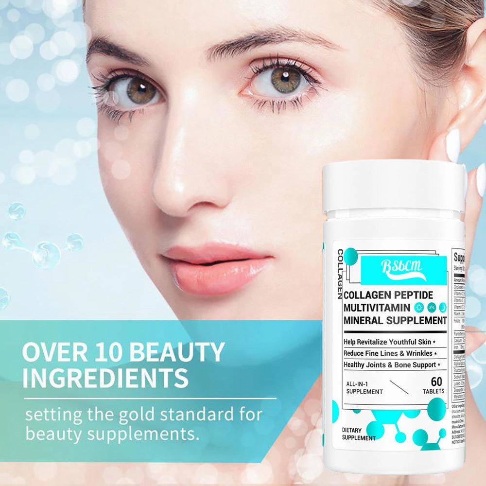 Collagen,Vitamin&Mineral,ContainsVitamin D3,VitaminC, Probiotics,Vitamin E,Vitamin B &Multivitamin Healthcare Edible 60 Count
