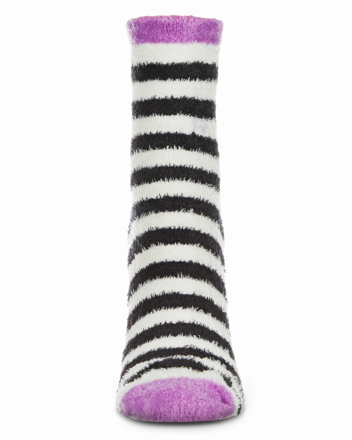 Colorblock Fuzzy Non-Skid Socks with Aloe