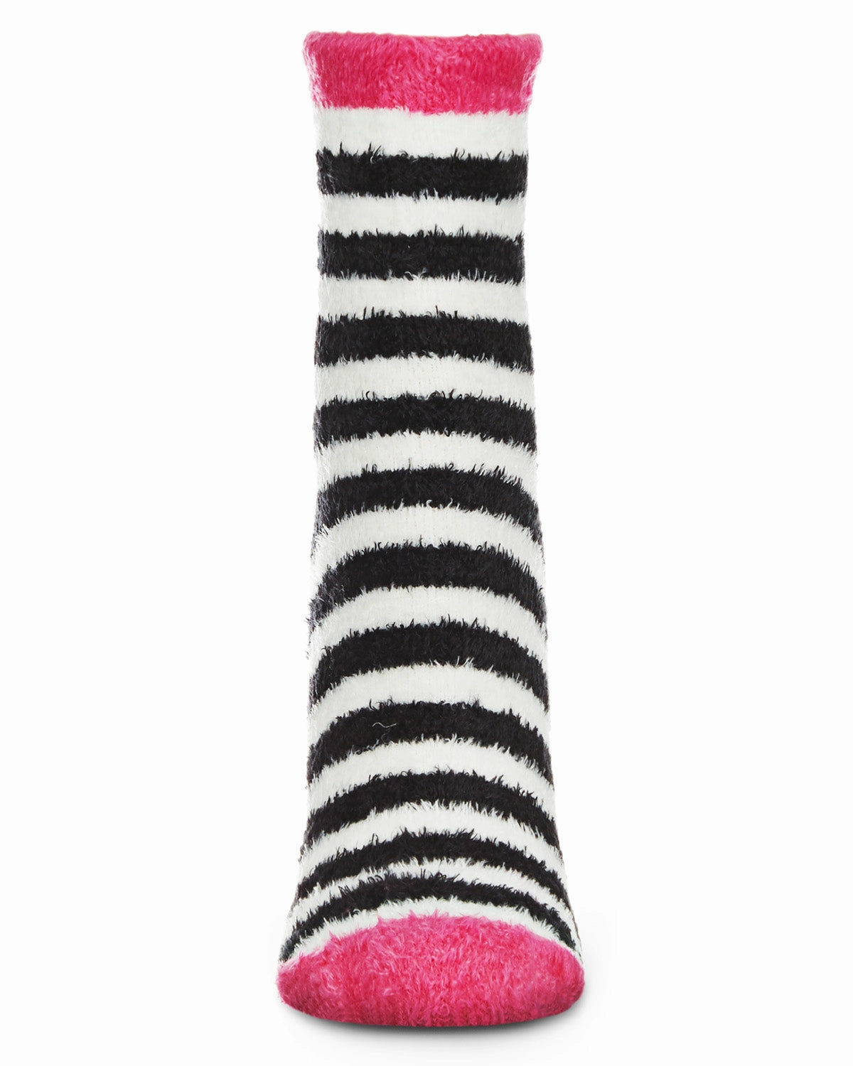 Colorblock Fuzzy Non-Skid Socks with Aloe