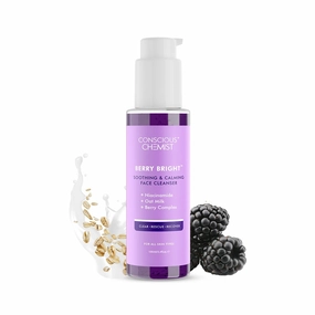 Conscious Chemist® Niacinamide Face Wash | 100ml | Pore Refining Brightening Cleanser for Women & Men with BlueBerry & AcaiBerry Extracts, Bright Clear Skin, Cruelty Free, All Skin Type - Berry Bright