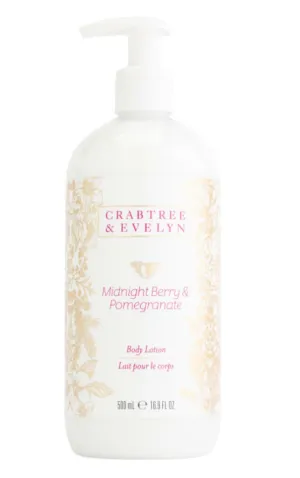 Crabtree & Evelyn Midnight Berry & Pomegranate Body Lotion 16.9 fl oz